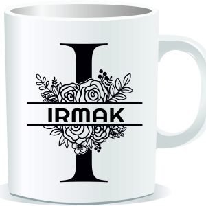 Kişiye Özel Baskılı Harfli Kupa Bardak 010I