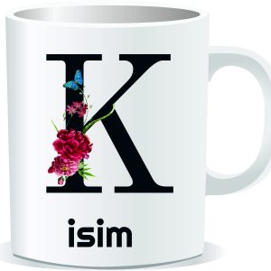 Kişiye Özel Baskılı Harfli Kupa Bardak CC014