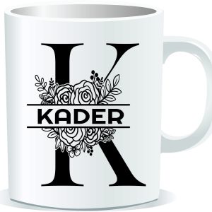 Kişiye Özel Baskılı Harfli Kupa Bardak 013K