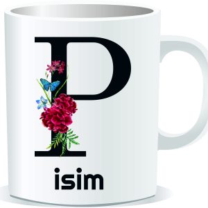 Kişiye Özel Baskılı Harfli Kupa Bardak CC020