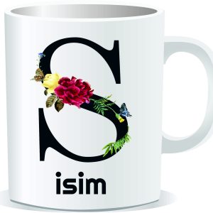 Kişiye Özel Baskılı Harfli Kupa Bardak CC022
