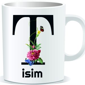 Kişiye Özel Baskılı Harfli Kupa Bardak CC024