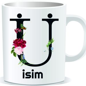 Kişiye Özel Baskılı Harfli Kupa Bardak CC026
