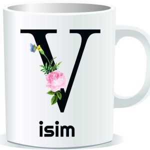 Kişiye Özel Baskılı Harfli Kupa Bardak CC027
