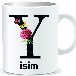 Kişiye Özel Baskılı Harfli Kupa Bardak CC028