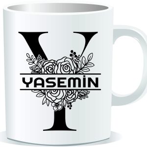Kişiye Özel Baskılı Harfli Kupa Bardak 027Y