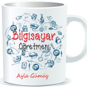 Öğretmenler Günü Kupa Bardak Bilgisayar Öğretmeni 02