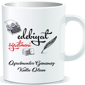 Öğretmenler Günü Kupa Bardak Edebiyat Öğretmeni 01
