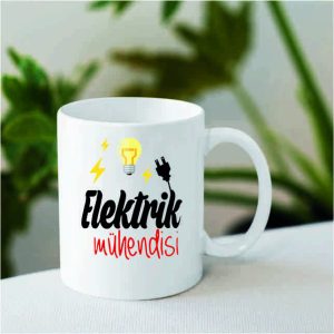 Mesleklere Özel İsimli Kupa Bardak Elektrik Mühendisi 01