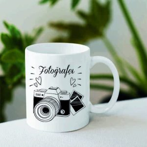 Mesleklere Özel İsimli Kupa Bardak Fotoğrafçı