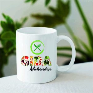 Mesleklere Özel İsimli Kupa Bardak Gıda Mühendisi 01