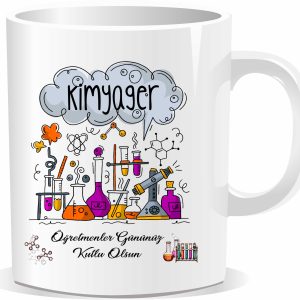 Öğretmenler Günü Kupa Bardak Kimya Öğretmeni 08