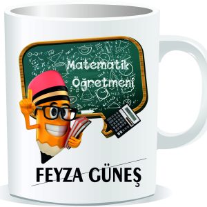 Öğretmenler Günü Kupa Bardak Matematik Öğretmeni