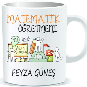 Öğretmenler Günü Kupa Bardak  Matematik Öğretmeni 02