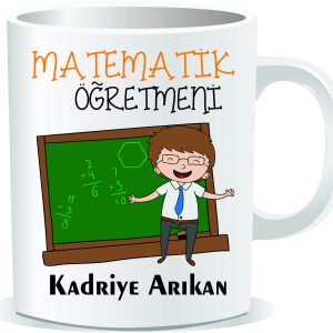 Öğretmenler Günü Kupa Bardak Matematik Öğretmeni 04