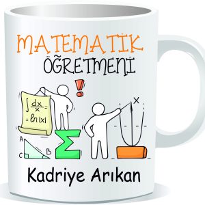 Öğretmenler Günü Kupa Bardak  Matematik Öğretmeni 05