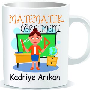 Öğretmenler Günü Kupa Bardak Matematik Öğretmeni 07