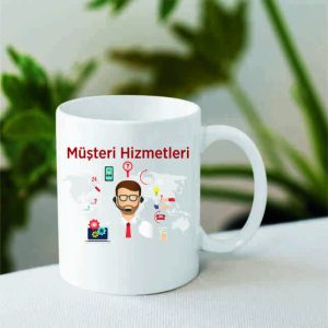 Mesleklere Özel İsimli Kupa Bardak Müşteri Hizmetleri