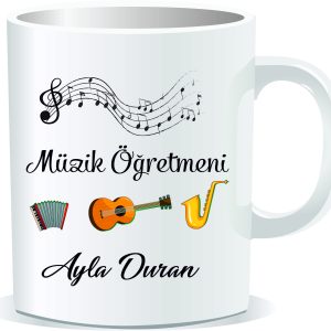 Öğretmenler Günü Kupa Bardak Müzik Öğretmeni