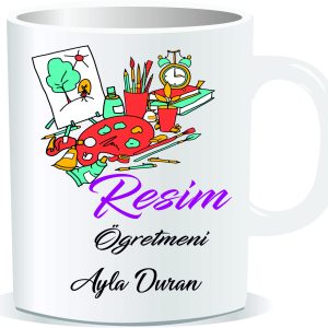 Öğretmenler Günü Kupa Bardak Resim Öğretmeni