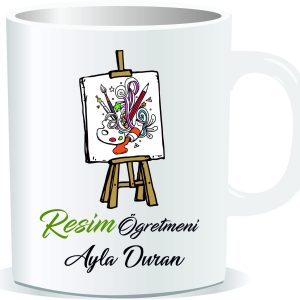Öğretmenler Günü Kupa Bardak Resim Öğretmeni 02
