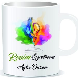 Öğretmenler Günü Kupa Bardak Resim Öğretmeni 04