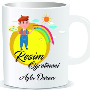 Öğretmenler Günü Kupa Bardak Resim Öğretmeni 05