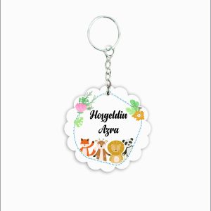 MDF Ahşap Anahtarlık Bebek a010