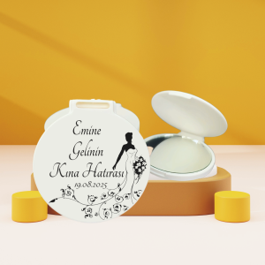 Düğün Hediyelik Cep Aynası Ak034