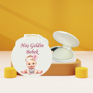 Hoş Geldin Bebek Hediyelik Cep Aynası bk020