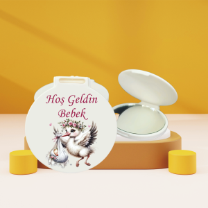 Hoş Geldin Bebek Hediyelik Cep Aynası bk025