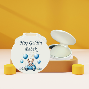 Hoş Geldin Bebek Hediyelik Cep Aynası bk036