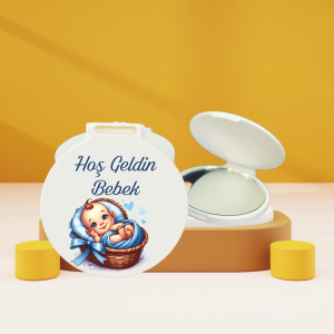 Hoş Geldin Bebek Hediyelik Cep Aynası bk005