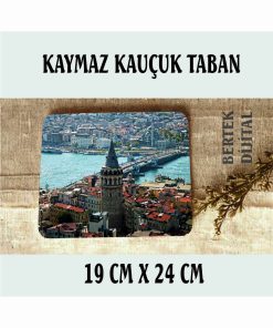 Galata Mouse Pad, 21x17 cm, Kaymaz Taban, Rahat ve Yumuşak Mousepad