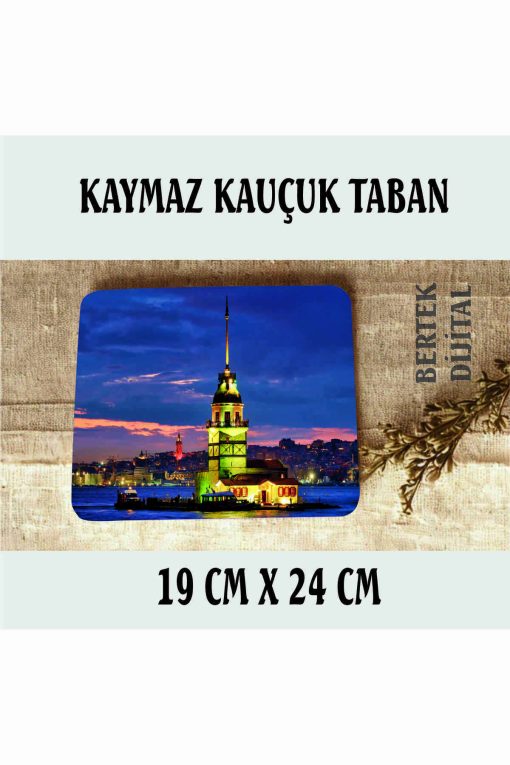 Kız Kalesi Mouse Pad, 23x19 cm, Kaymaz Taban, Rahat ve Yumuşak Mousepad