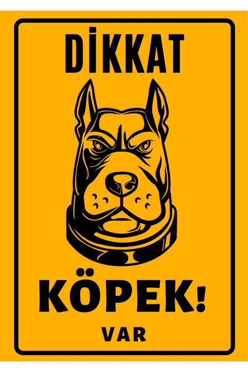 Farklı Dikkat Köpek Var 20 cm x 30 cm 3 mm Dekota