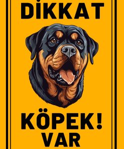 Dikkat Köpek Var 20 cm x 30 cm 3 mm Dekota