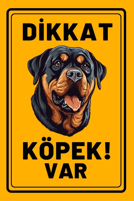 Dikkat Köpek Var 20 cm x 30 cm 3 mm Dekota