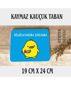 8 RENK SEÇENEĞİ Sevimli Civciv Mouse Pad, 21x17 cm, Kaymaz Taban, Rahat ve Yumuşak Mousepad