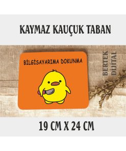 8 RENK SEÇENEĞİ Sevimli Civciv Mouse Pad, 21x17 cm, Kaymaz Taban, Rahat ve Yumuşak Mousepad