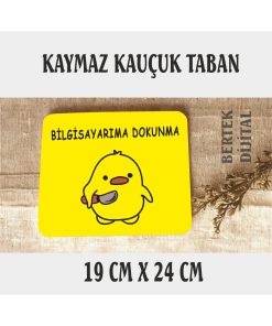 8 RENK SEÇENEĞİ Sevimli Civciv Mouse Pad, 21x17 cm, Kaymaz Taban, Rahat ve Yumuşak Mousepad