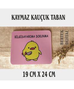 8 RENK SEÇENEĞİ Sevimli Civciv Mouse Pad, 21x17 cm, Kaymaz Taban, Rahat ve Yumuşak Mousepad