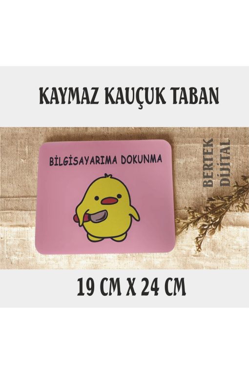 8 RENK SEÇENEĞİ Sevimli Civciv Mouse Pad, 21x17 cm, Kaymaz Taban, Rahat ve Yumuşak Mousepad