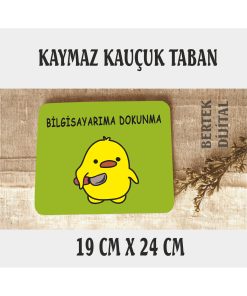 8 RENK SEÇENEĞİ Sevimli Civciv Mouse Pad, 21x17 cm, Kaymaz Taban, Rahat ve Yumuşak Mousepad