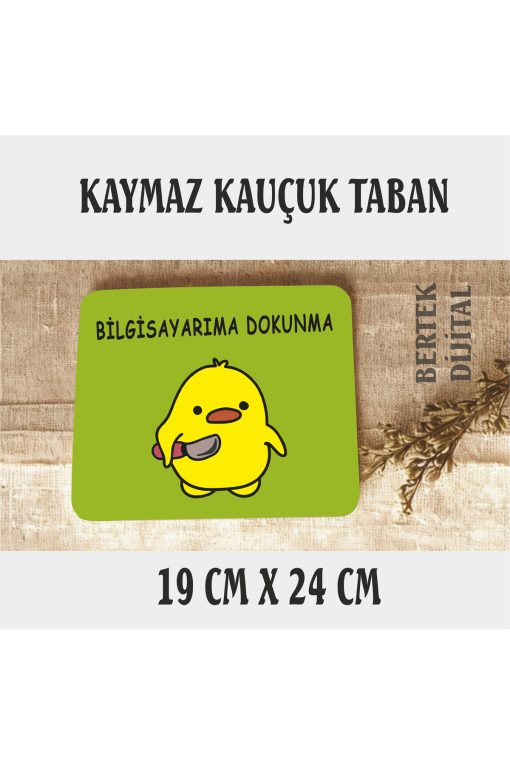 8 RENK SEÇENEĞİ Sevimli Civciv Mouse Pad, 21x17 cm, Kaymaz Taban, Rahat ve Yumuşak Mousepad