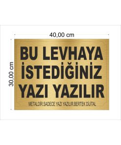 Bertek Dijital Gold Apartman - Site - Han Önü - Kişiye Özel Tabela