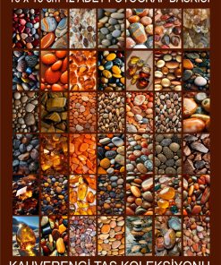 KAHVERENGİ TAŞLAR KOLEKSİYONU 10 x 15 cm Fotoğraf Kağıdı 42 ADET
