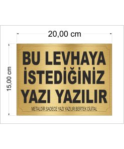 Bertek Dijital Gold Apartman - Site - Han Önü - Kişiye Özel Tabela