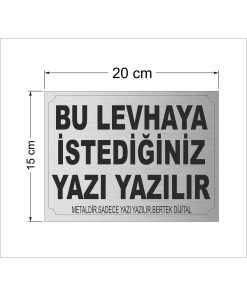 Bertek Dijital Gümüş Apartman - Site - Han Önü - Kişiye Özel Tabela