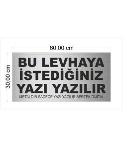 Bertek Dijital Gümüş Apartman - Site - Han Önü - Kişiye Özel Tabela